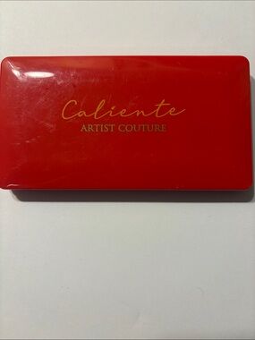 Artist Couture Caliente Red Makeup Palette with Gold Lettering